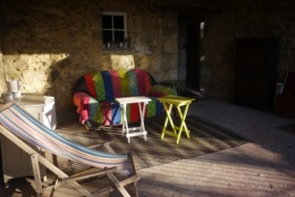 Terrasse de la chambre d'hôtes 